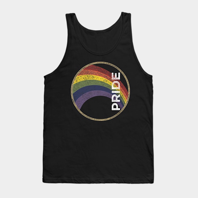 Vintage Rainbow Gay Pride Tank Top by Wolfek246